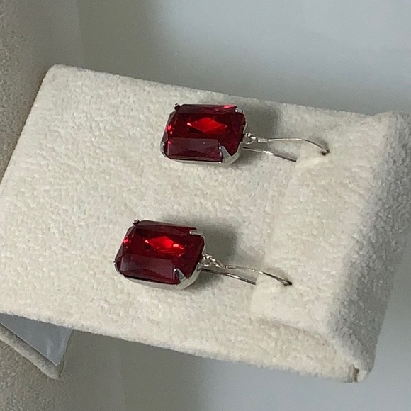 COPY - Ruby Red Statement Necklace and Earring Set - Picture 8 of 10